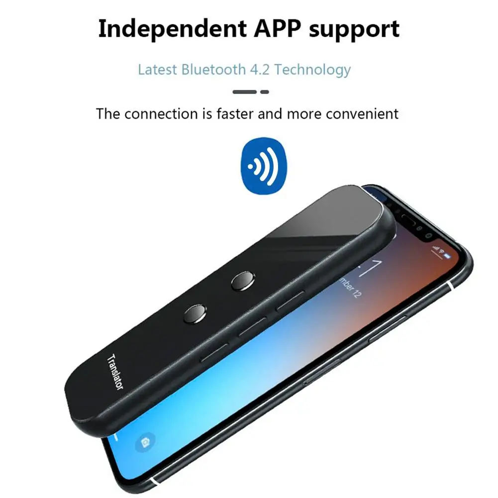 Bluetooth переводчик новейший умный голосовой переводчик устройство электронный портативный 3 в 1 голосовой/текстовый/фотографический# M2