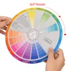 New Professional Paper Card Design Color Mixing Wheel Ink Chart Guidance Round Central Circle Rotates Tattoo Nail Pigment ► Photo 3/6