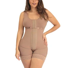 Faja Postop Short With Bra 4 Hooks High Compression In Rose Brown BBL Post Op Surgery Supplies Fajas Reductoras Y Modeladoras