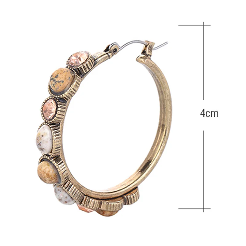 Серьги из сплава в европейском и американском стиле, Винтажные серьги из серебряного золота с гальваническим покрытием для женщин и девушек KQS8