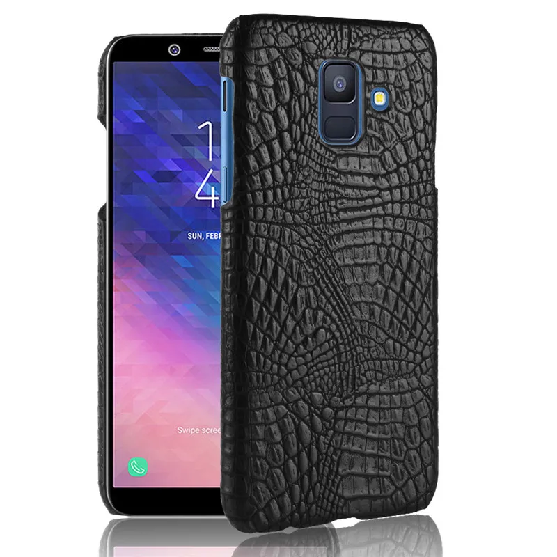 

For Samsung Galaxy A6 2018 Case Cover Hard Plastic PU Leather Phone Case For Samsung Galaxy A6 2018 GalaxyA6 A600F A600 SM-A600F