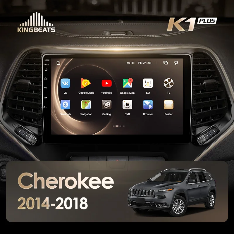 KingBeats Android 8,1 Восьмиядерный головное устройство 4G в тире Автомобильный Радио Мультимедийный видео плеер навигация gps for Jeep Cherokee 5 KL- no dvd 2 din двойной Din Android автомобильный стерео 2din