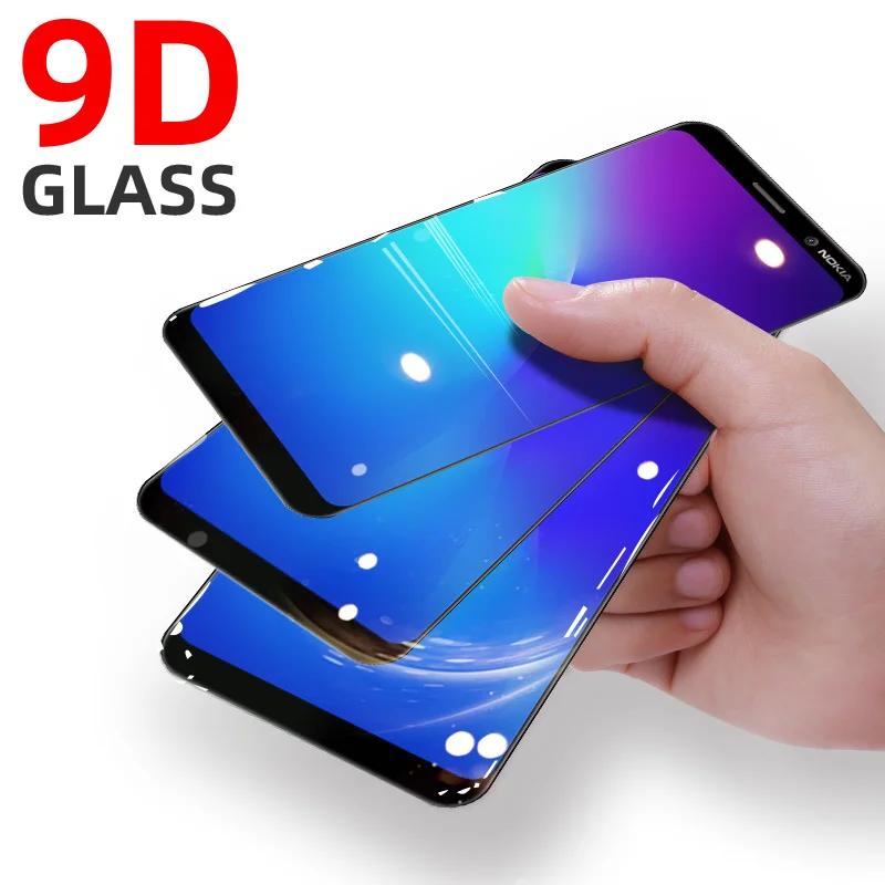 3 шт. 9D закаленное стекло для Nokia 7 Plus 6 5 Закаленное Nokie 8 1 2 4 E1 X6 2018 9 PureView защита