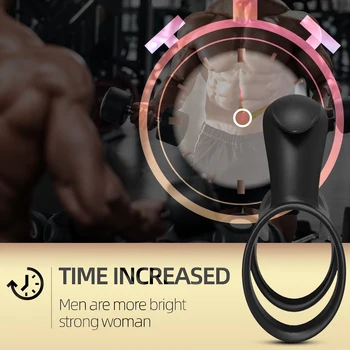 Vibrating Penis Ring Vibrator Delay Ejaculation Cock Ring Clitoris G Spot Stimulator Dildo Sex Toys For Man Couple Sex Products 5