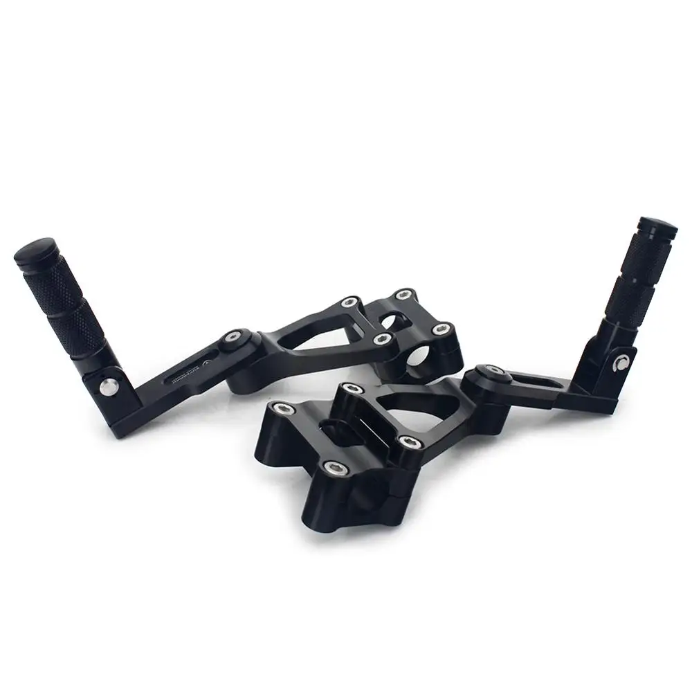 BIKINGBOY Регулируемый складной черный алюминий Rearsets подножки педали колышки для SOCO TS TC модель все годы