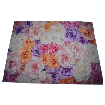 

7x5ft Photography Backdrop 3D color Paper Flower wall gorgeous wedding baby shower Beautiful bride shower background props photo