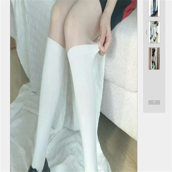 as pic Женские теплые Гольфы выше колена для девочек, женские длинные хлопковые модные колготки - Цвет: as pic