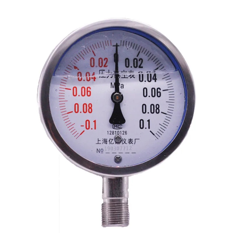 Air Pressure Meter Barometer Pressure Vacuum Pressure Gauge Hydraulic