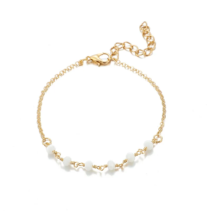 4 шт./компл. золотистый браслет в стиле бохо со звездой луной кристаллами бусинами