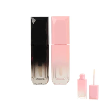 

1pc 5 ml Square Makeup Liquid Empty Lipstick Lip Gloss Tubes High Quality Transparent Cosmetic Packaging Container DIY Lipstick
