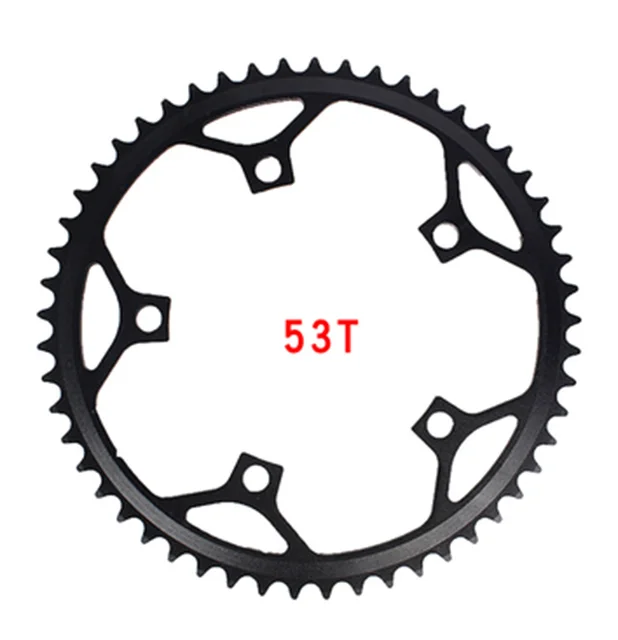 Bike Chainring Single Speed Fixed Gear Road Bike Track Folding Bicycle 130 BCD Fixie  39/44/46T/48T/53T 1/2X1/8