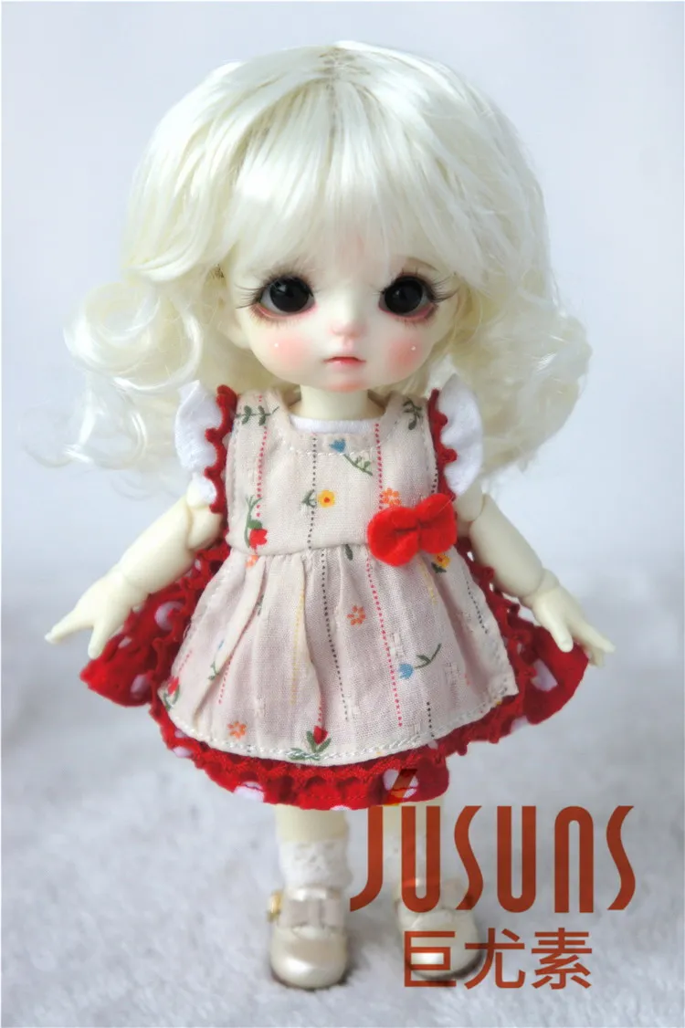 JD260 1/8 1/6 красивый синтетический мохер BJD парики Размер 5-6 дюймов 6-7 дюймов кукольные волосы леди слегка волнистые волосы bjd