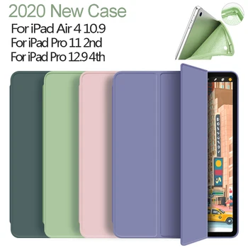 

Silicone Cover For iPad Air 4 10.9 Case 2020 Smart Awake Capa for iPad Pro 11 Case 2nd 2020 Pro 12.9 4th Generation Case Funda