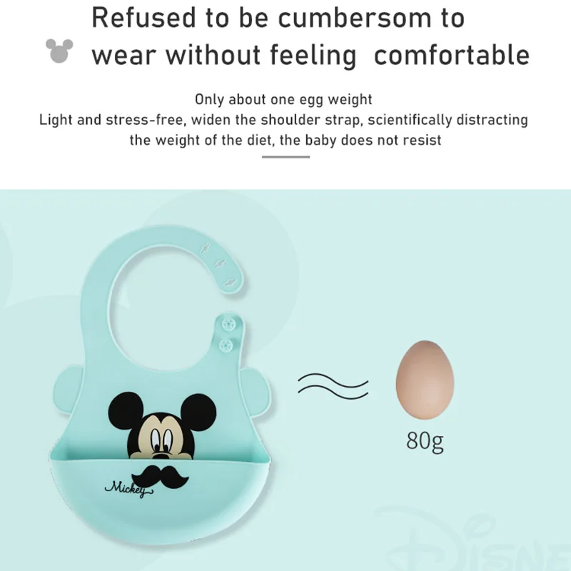 Disney Мультяшные детские нагрудники детские вещи Детская безопасность нагрудник Водонепроницаемый детские силиконовые нагрудники, Слюнявчики, одежда Дети Регулируемый для кормления