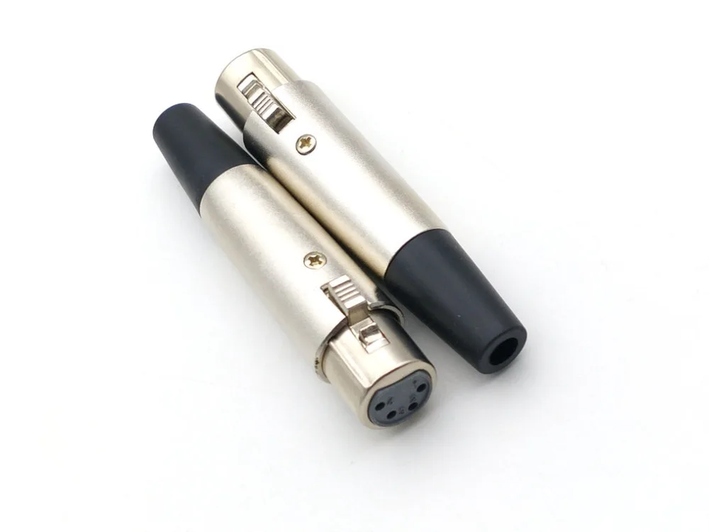 10 шт. XLR 4-Pin Женский Разъем подключения питания