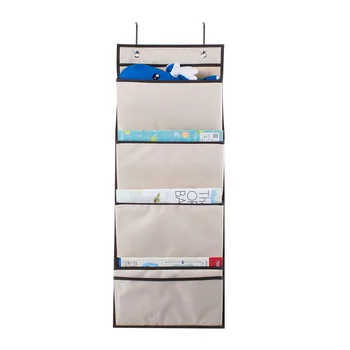 

Multi functional Oxford Cloth Bag Document Hanging Bag Cosmetics Daily Necessities Beige Storage Hanging Storage Bag