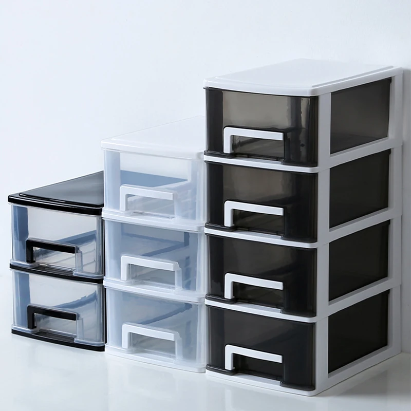 4-уровневый ящик для хранения пластиковый документов держатель всякой всячины