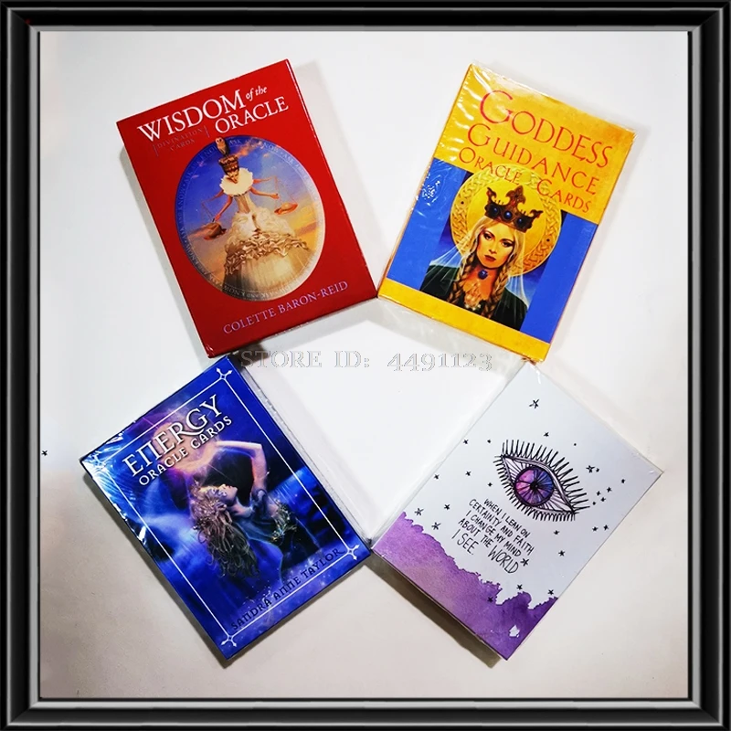 

Energy Wisdom Universe Goddess Oracle cards Board Games God card paper Toys For Boy girl Friend family card Game Full English
