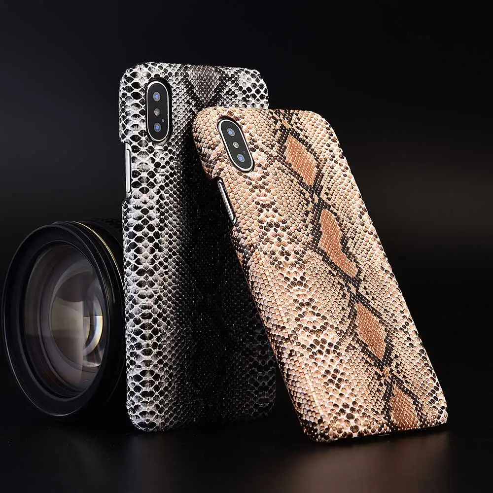 

Python Snake Skin Texture Phone Case For iphone 11 Pro Max Xs MAX XR X 8 plus Cases 8 7 6 6S Plus 5 5s SE hard plastic Cover