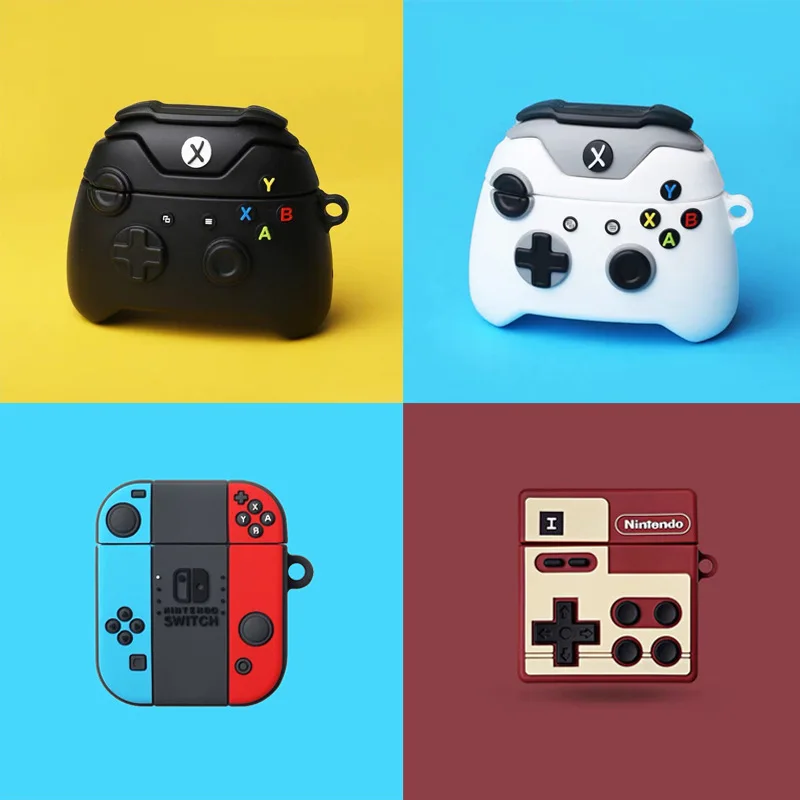 

Game machine Case for Airpods 1 2 3 Pro Earphone Box Cover 3D Cartoon Soft Switch Bluetooth Wireless Protect Case for Airpod