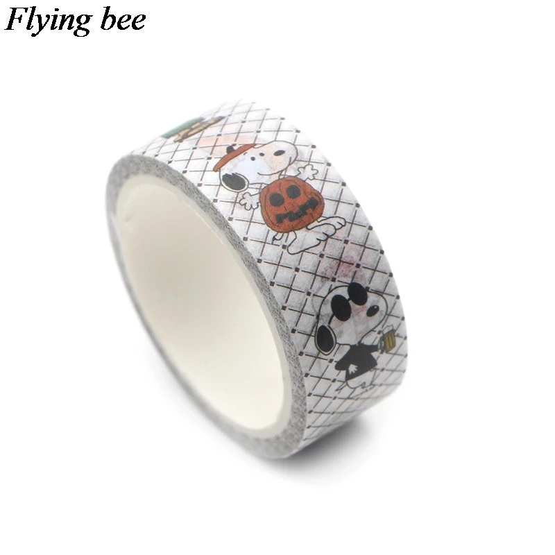 Flyingbee 4pcs/set Cartoon Anime creative tape dog Adhesive Tape Bob's Burgers Paper Washi Tape Care bears tapes set gifts X0634