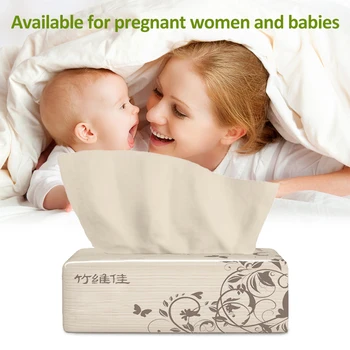 

Bamboo Natural Super Mild Soft Comfortable Toilet Paper Napkin Dissolvable Paper Towels Skin-friendly Pumping Tissues TSLM1