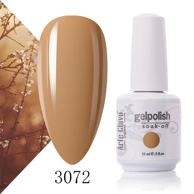 Arte Clavo 131 Colors Gel Polish Nail Gel Varnish Paint Semi Permanent Nails Art Gel Nail Polish For Manicure Top Coat Base Coat 3072