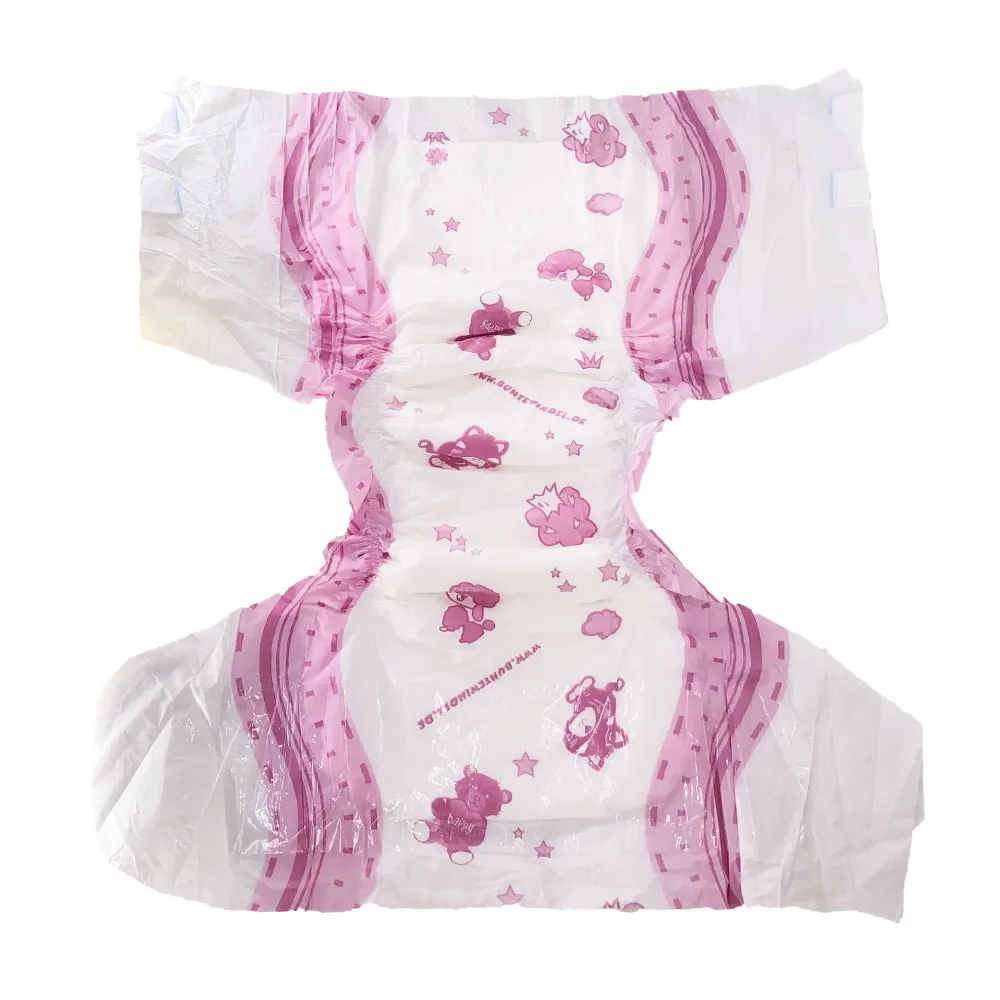 DDLG подгузники для взрослых с рисунком из мультфильма бумажные подгузники штаны ABDL подгузники для взрослых Размер 8 шт в упаковке