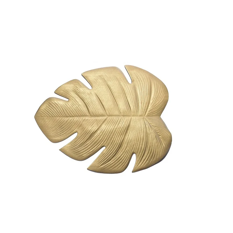 13x10cm Golden Салфетка под тарелку с лиственным рисунком в виде листьев лотоса для обеденного стола обеденный кухонный стол подставки для кружек имитация чашка для растений журнальный столик коврики домашний декор - Цвет: 13x10cm Golden