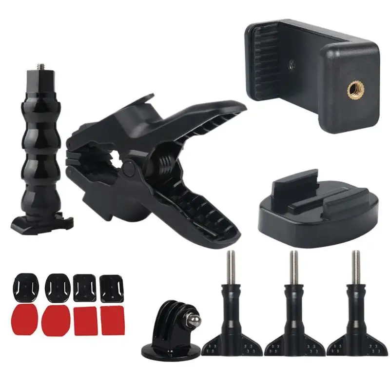 A 16 шт. прочный раздел «гусиная шея» w/1/4 винт челюстей Flex Clamp Mount 12 Раздел регулируемые гусиная шея» Камера набор аксессуаров - Цвет: A