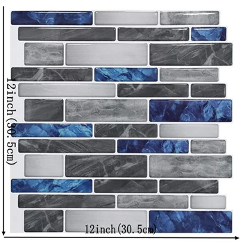 

30.5*30.5cm Waterproof Tile Sticker Wall Art Home DIY Kitchen Barthroom Mural Tile For Quick DIY Decoration