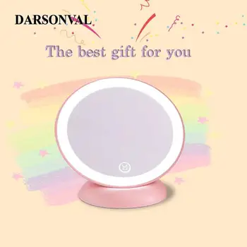 

DARSONVAL Wireless USB Charging Led Makeup Mirror Portable Delicate Illuminate Mirror Adjust Screen Bright Light Gift For Girl