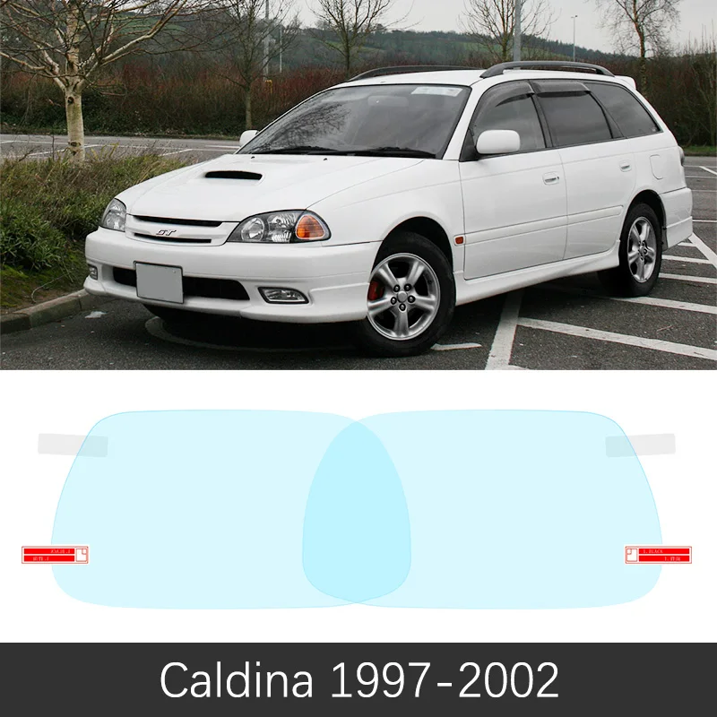 Для Toyota Caldina Corona T210 1997~ 2002 полное покрытие Зеркало заднего вида непромокаемые Анти-противотуманная пленка аксессуары 1998 1999 2000 2001 - Название цвета: Caldina Corona 97-02