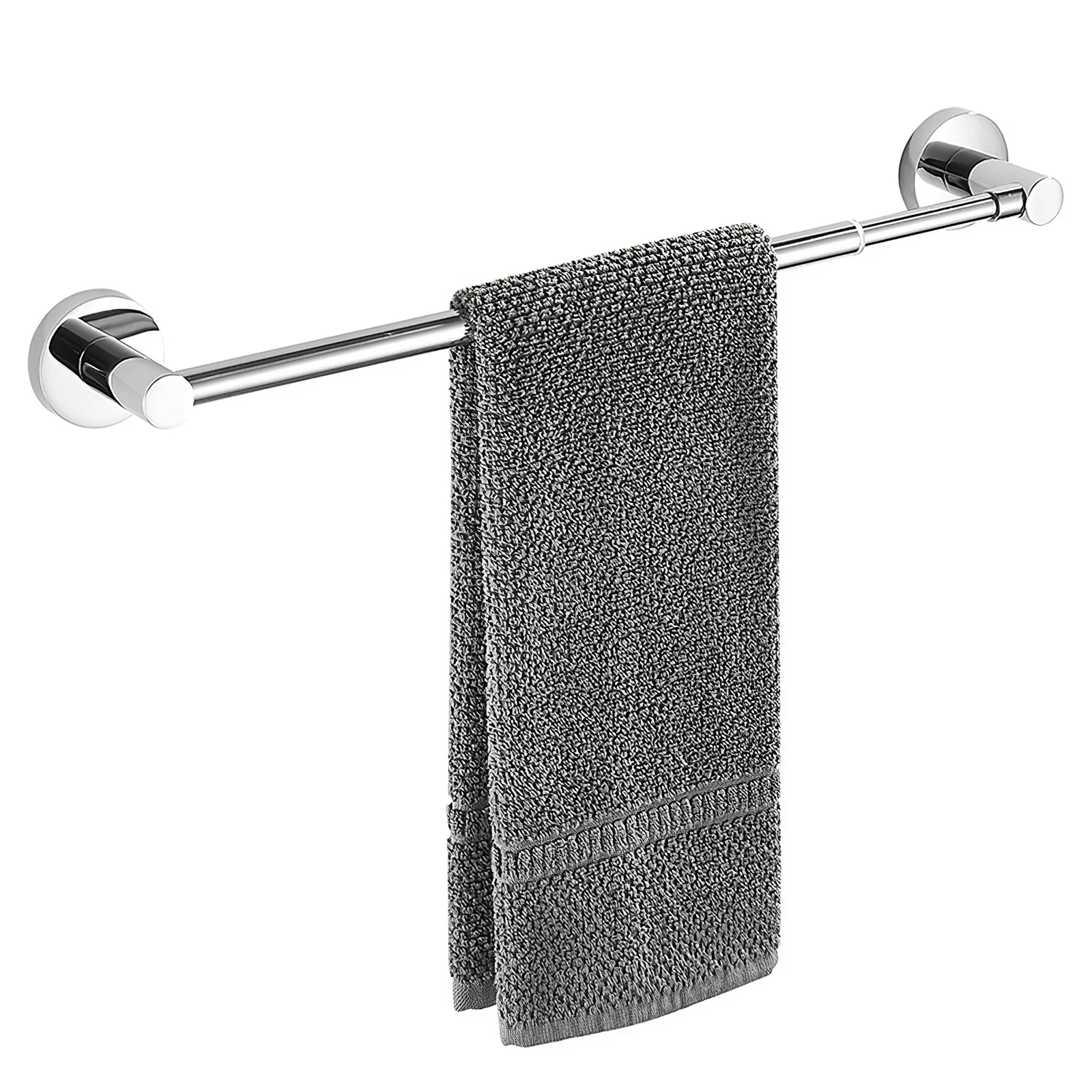 Adjustable Cup Towel Bars Towel Bar Stainless Steel Bath Rod Rack Long Suction Bathroom Storage