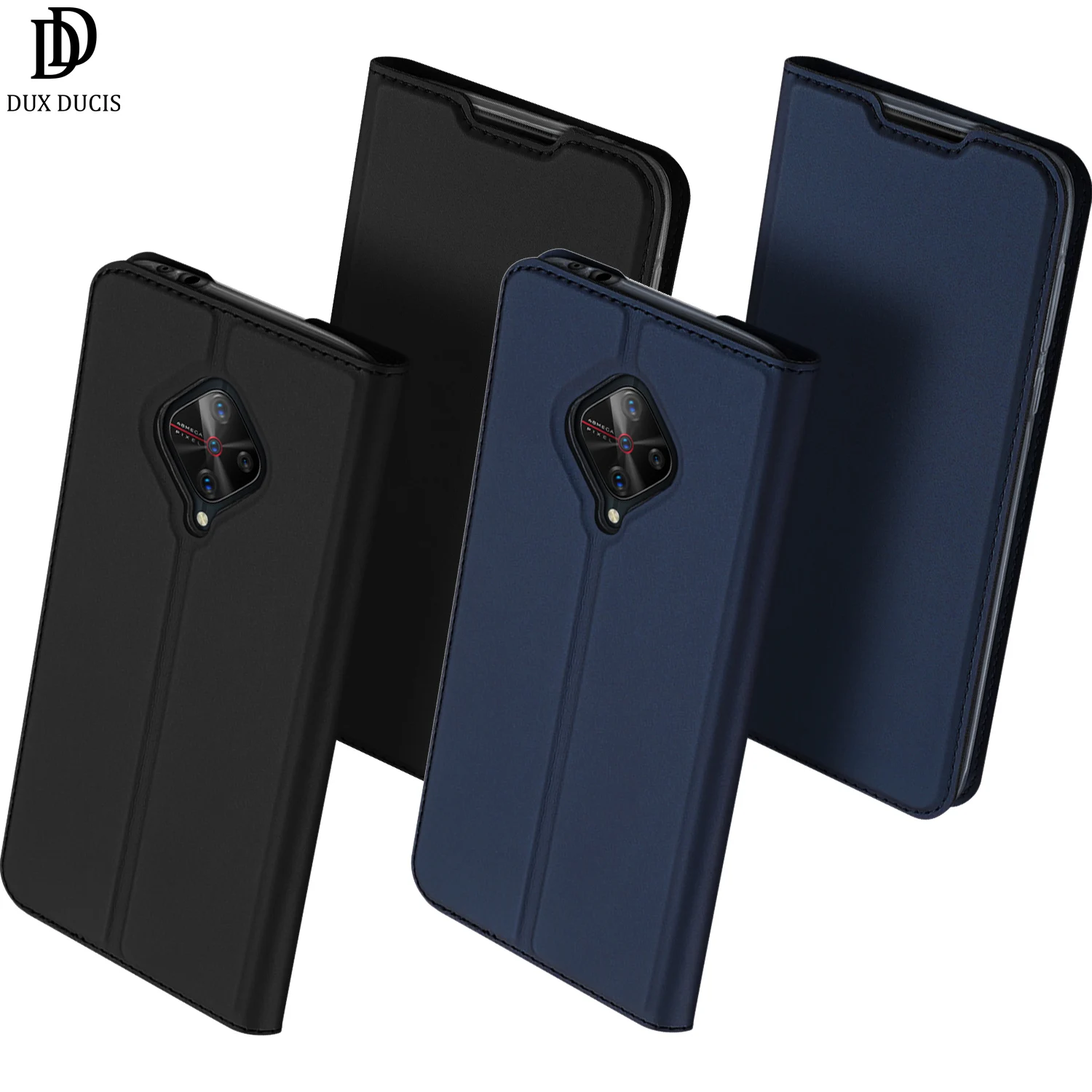 Флип-чехол для vivo S1 Pro V17, держатель для карт, кошелек, подставка, чехол из искусственной кожи, Мягкий противоударный бампер, защитный чехол для телефона