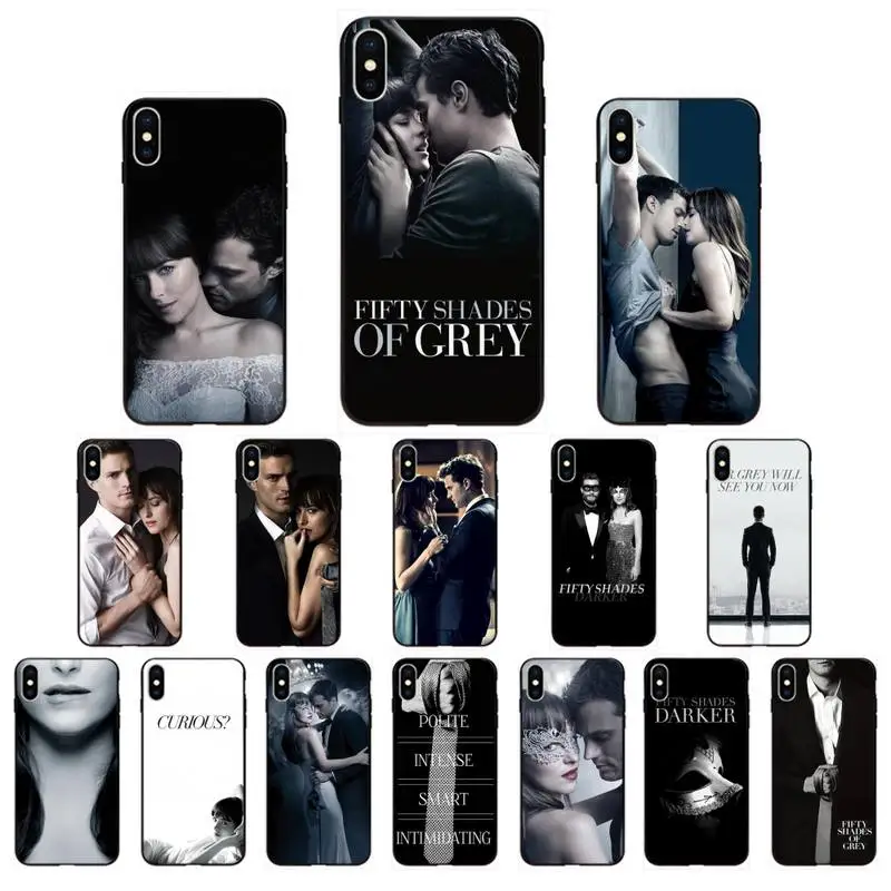 Fhnblj Fifty Shades Of Grey Dark Freed Black Soft Phone Case Capa Per Iphone 11 Pro Xs Max 8 7 6 6S Plus X 5 5S Se Xr Se2020