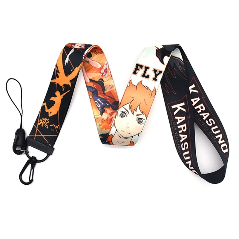 

Haikyuu Anime Lanyard for ID Badge Holder Neck Strap Car Key Mobile Phone Hanging Rope Card Cover Keychain Neck Straps