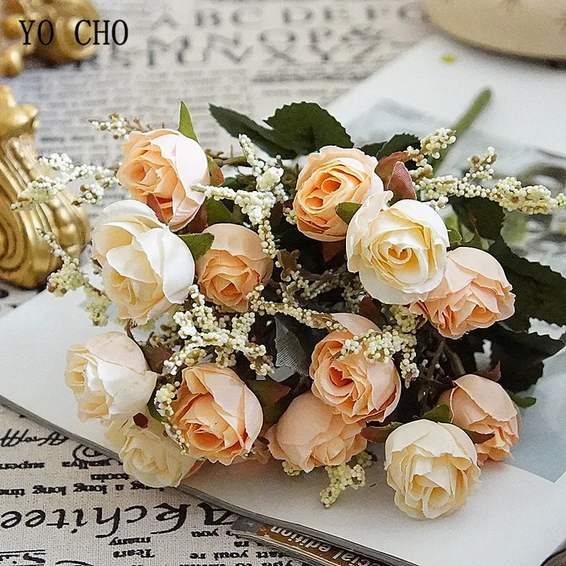 5 Rami Flanella Roses Fiori Artificiali Tessuto Rose Rosse Flores Bouquet Per La Primavera A Casa Decorazione Tavola Di Nozze Fiori Finti