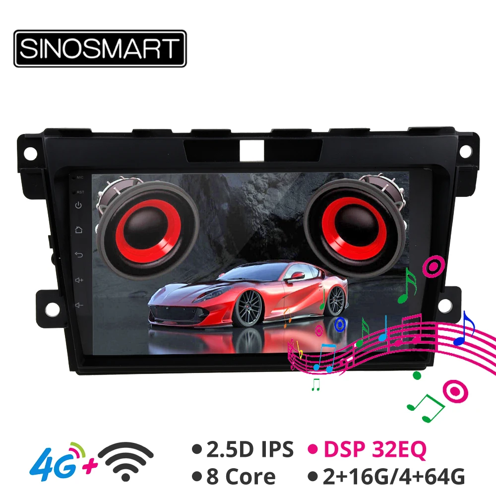  SINOSMART Support BOSE System/4G SIM Card DSP Car Audio GPS Navigation Player for Mazda CX-7 CX7 20
