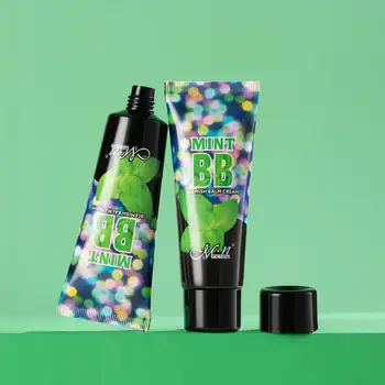 

Mint refreshing Brightening BB Cream Foundation Base Makeup Concealer Cream Whitening Moisturizing Primer Face Beauty Cosmetics