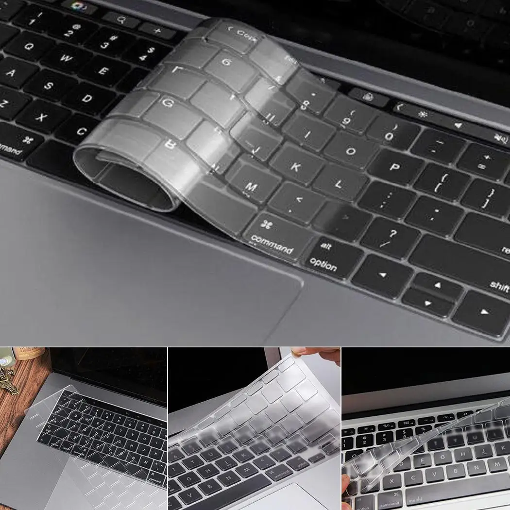 Прочная ультратонкая клавиатура крышка для Macbook компьютера прозрачная