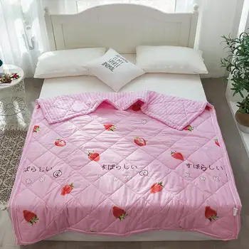 

Hot Sale Summer Washed Cotton Air-conditioning Quilt Soft Breathable Blanket Thin Comforter Bed Cover Child Adult Comforter