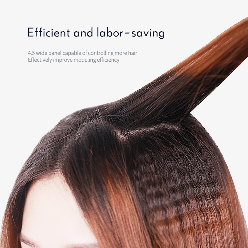 Kemei Выпрямитель для волос Быстрый нагрев для завивки волос Электрический парикмахерский Регулируемый гофрированный утюжок для завивки волос инструмент для укладки F30