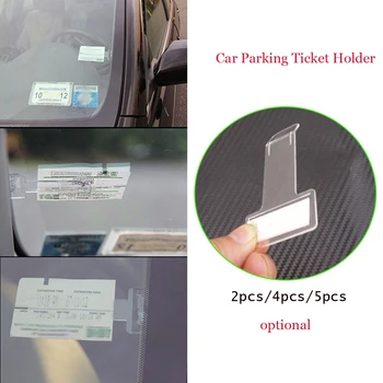 

Car Parking Ticket Permit Holder Clip Tickets Folder Time Note Holder T-Shape Folder For Sticker Windscreen Window For Auto