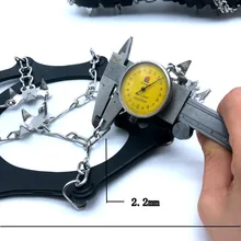 Нержавеющая сталь 19 зуб Ледяной Коготь открытый земля снег противоскользящая сварная обувь рукав