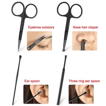 18 шт./компл. комплект ножниц для маникюра и педикюра, комплект пальцы рук и ног ножницы Уход за лошадьми инструменты JS11