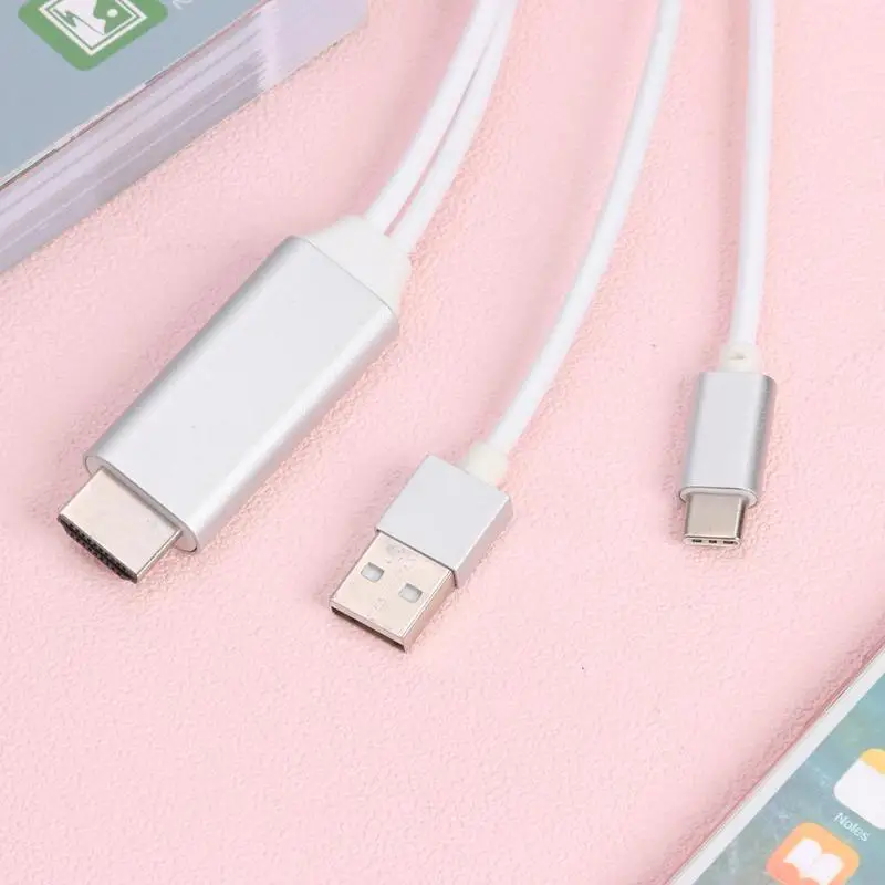 Тип C к HDMI видео кабели высокое качество Медь упорство портативный безопасности экран зеркального отображения ТВ ключ Airplay медиа стример