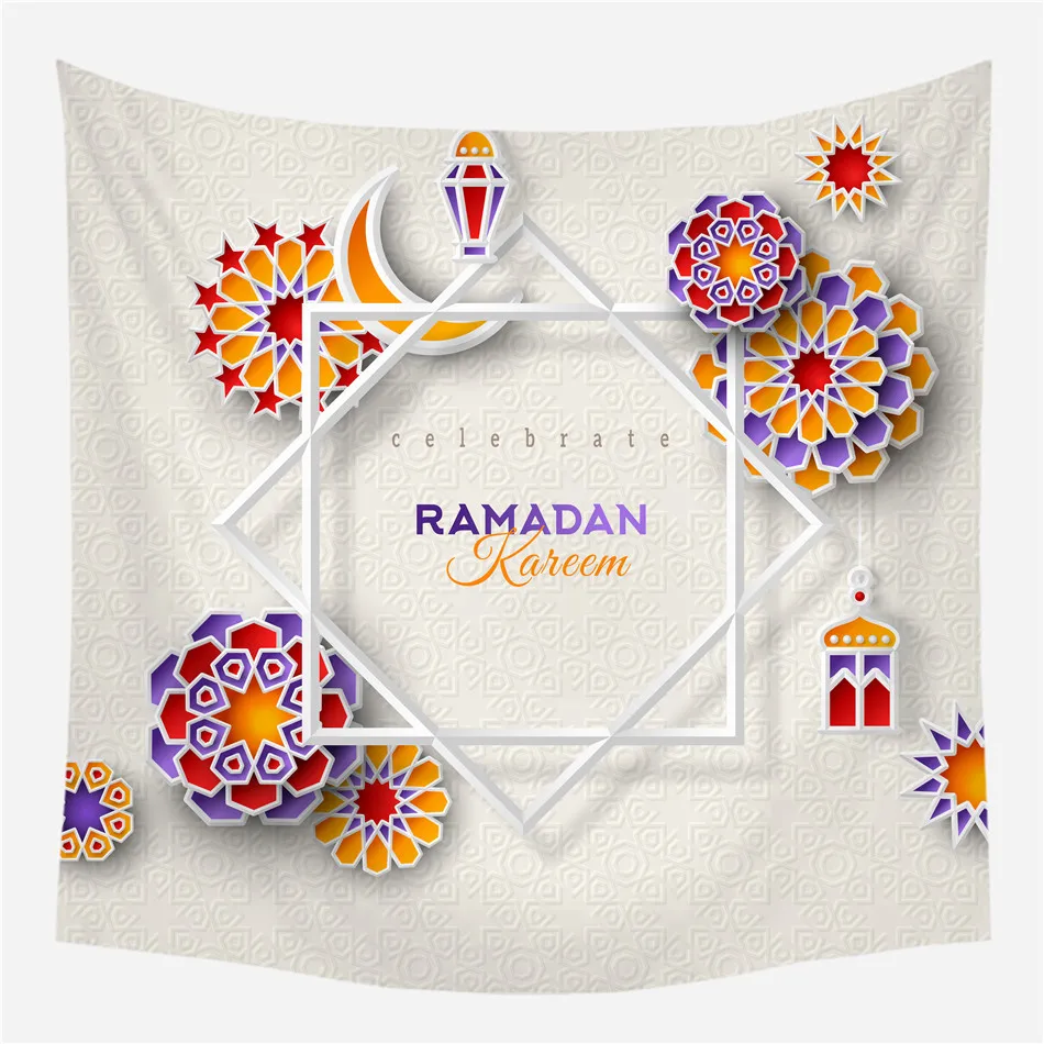 Настенный Гобелен Fuwatacchi Ramadan, символ Луны, одеяло, полотенце для пляжа путешествий, этническое украшение для дома, гобелены, Новинка