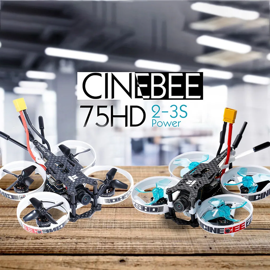 Best iFlight CineBee 75HD Indoor FPV Racing Drone Quadcopter 75mm Whoop W/Frsky XM+ квадрокоптер с камерой drone quadcopter |