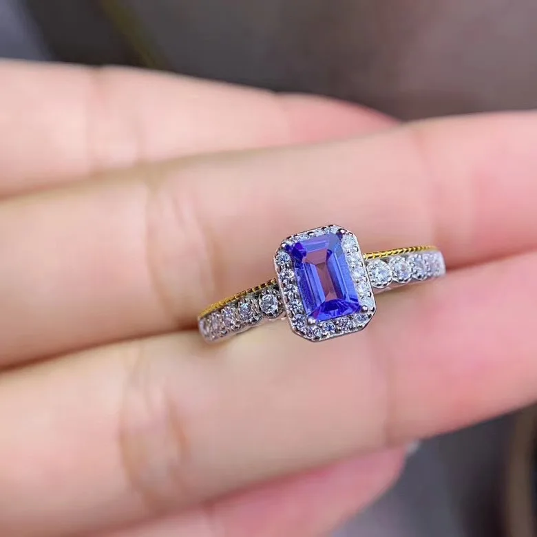 

Новое поступление танзанит кольцо 100% реальные и натуральный Танзанит 925 пробы серебро вокруг шеи отличное женское ожерелье ювелирные изделия